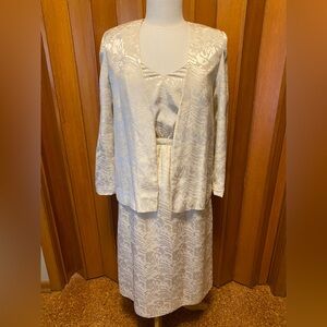 VINTAGE 1970s Handmade Dress with Coordinating Jacket